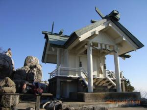 宝満山山頂の竈神社上宮