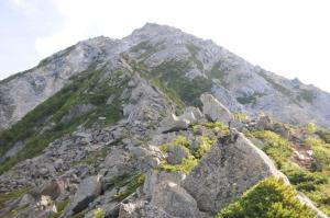 大きな山体